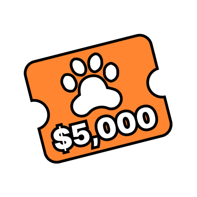 Vale Veterinario de $5000