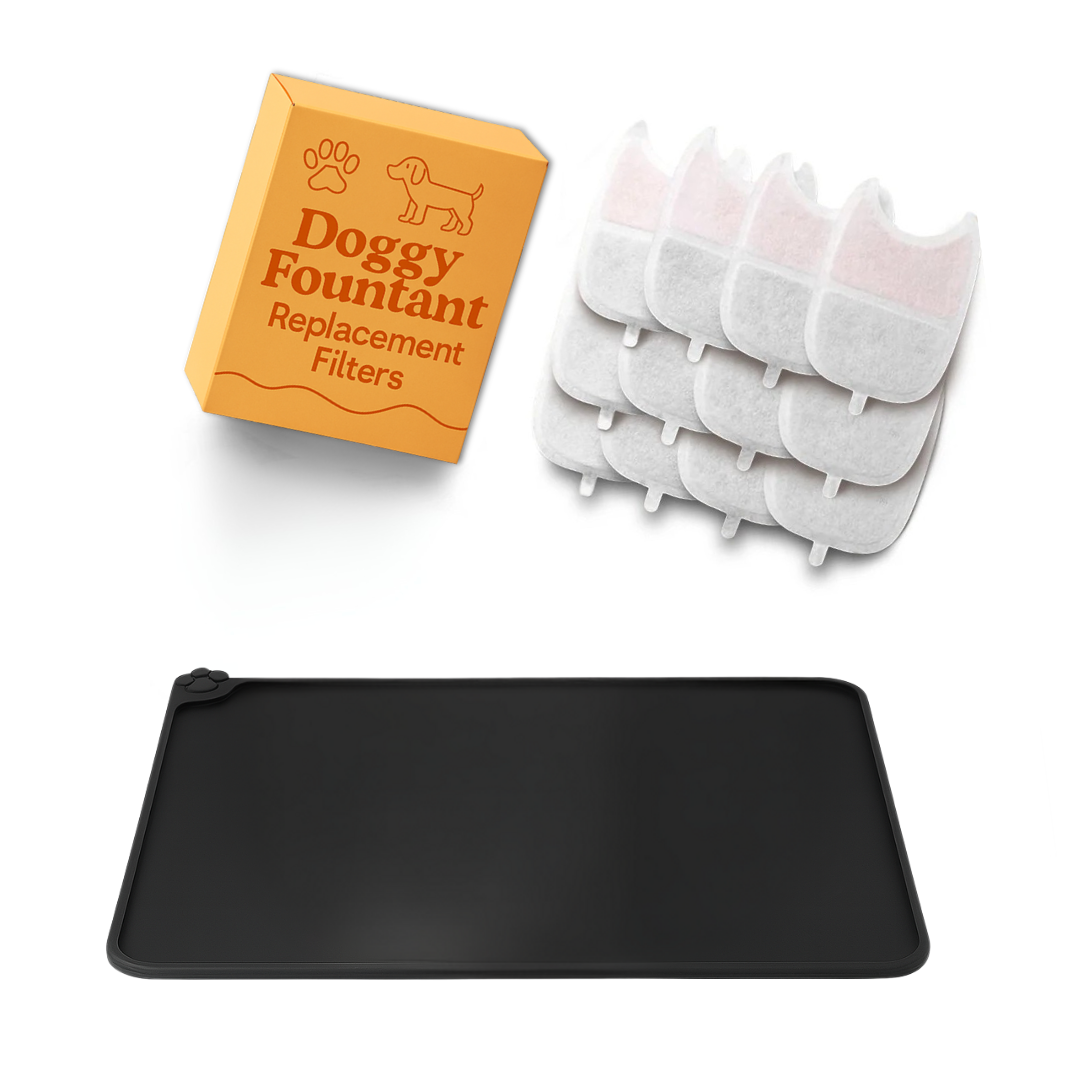 Paquete de 12 Filtros + Alfombrilla Antisalpicaduras